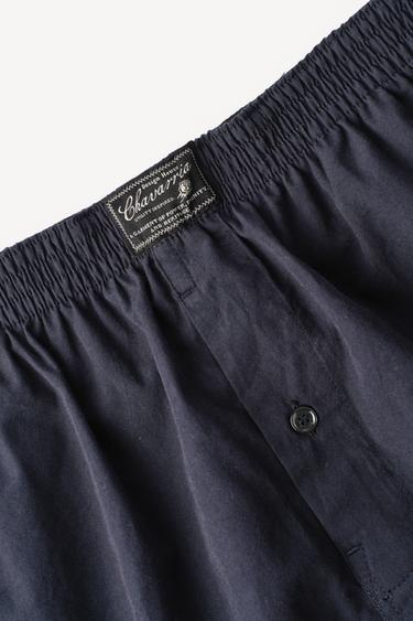 BOXER EN POPELINE WILLY CHAVARRIA X ZARA - Bleu marine de Zara - Image 4