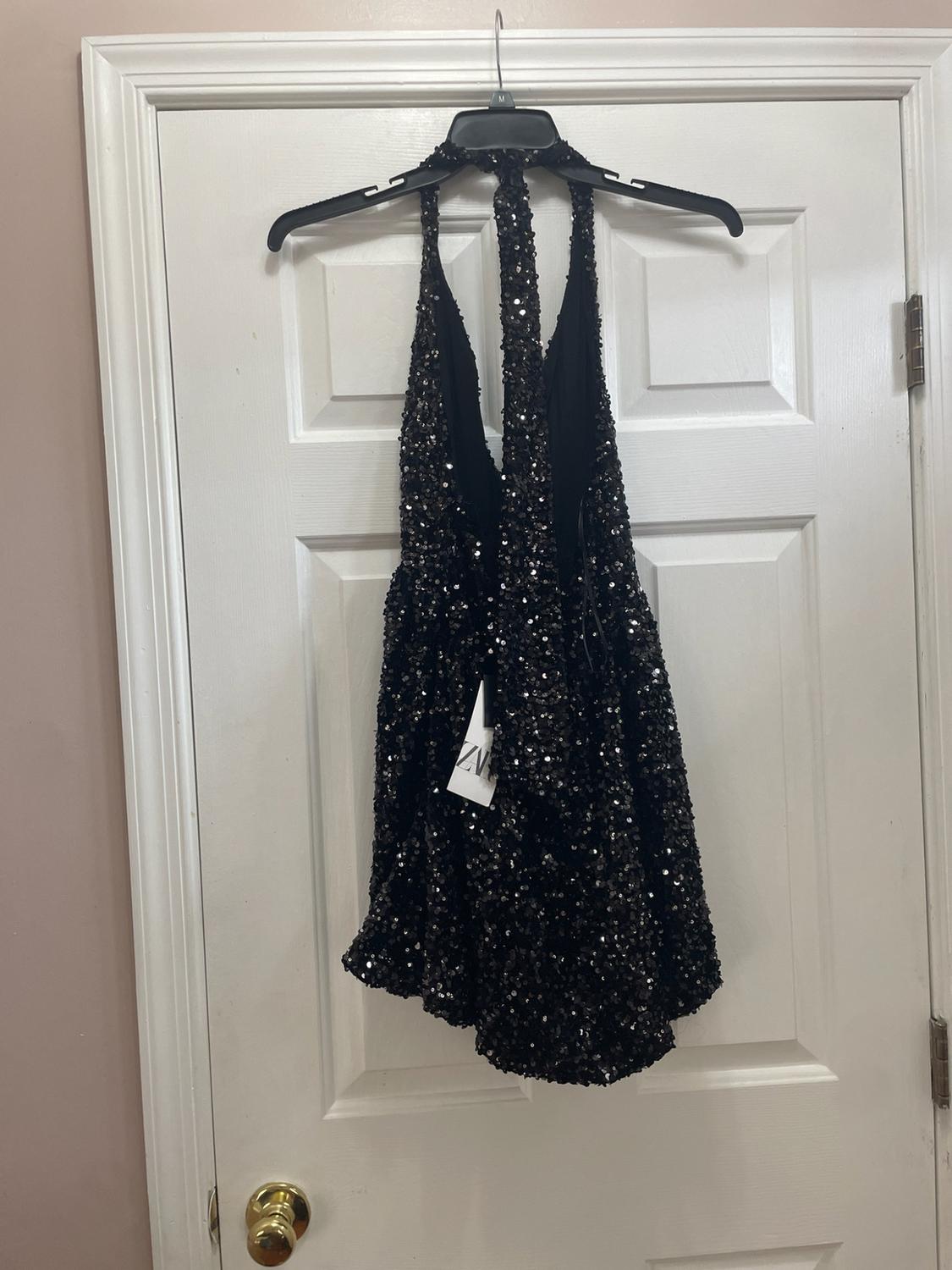SEQUIN BALLOON DRESS - Image 2