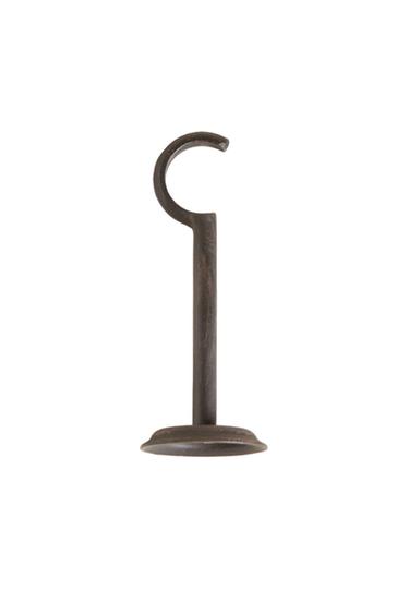 METALLIC CURTAIN POLE HOOK - Black by Zara