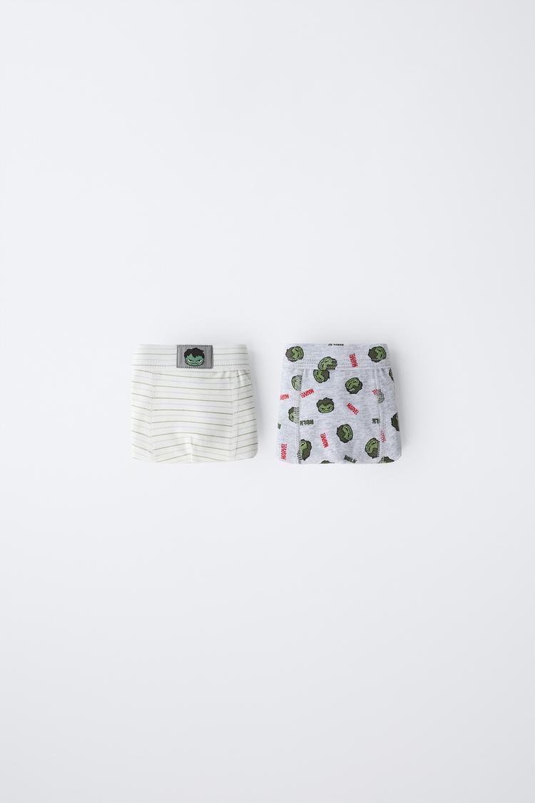 AGES 3-6 / TWO-PACK OF HULK © MARVEL BOXERS