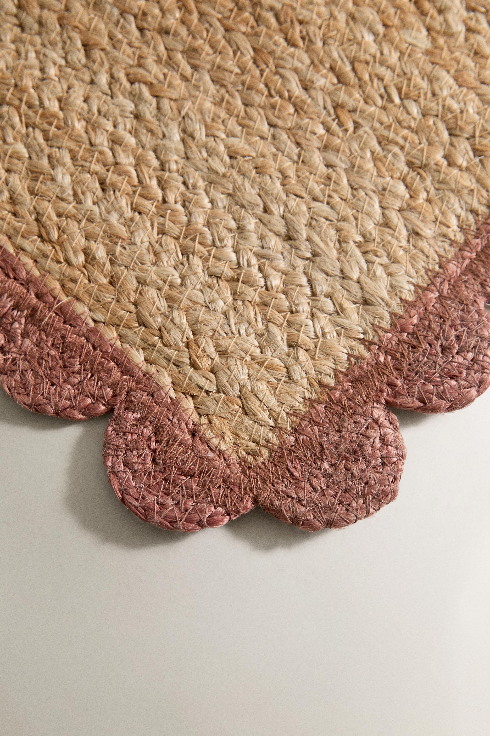 WAVY JUTE PET AREA RUG — Pumpkin
