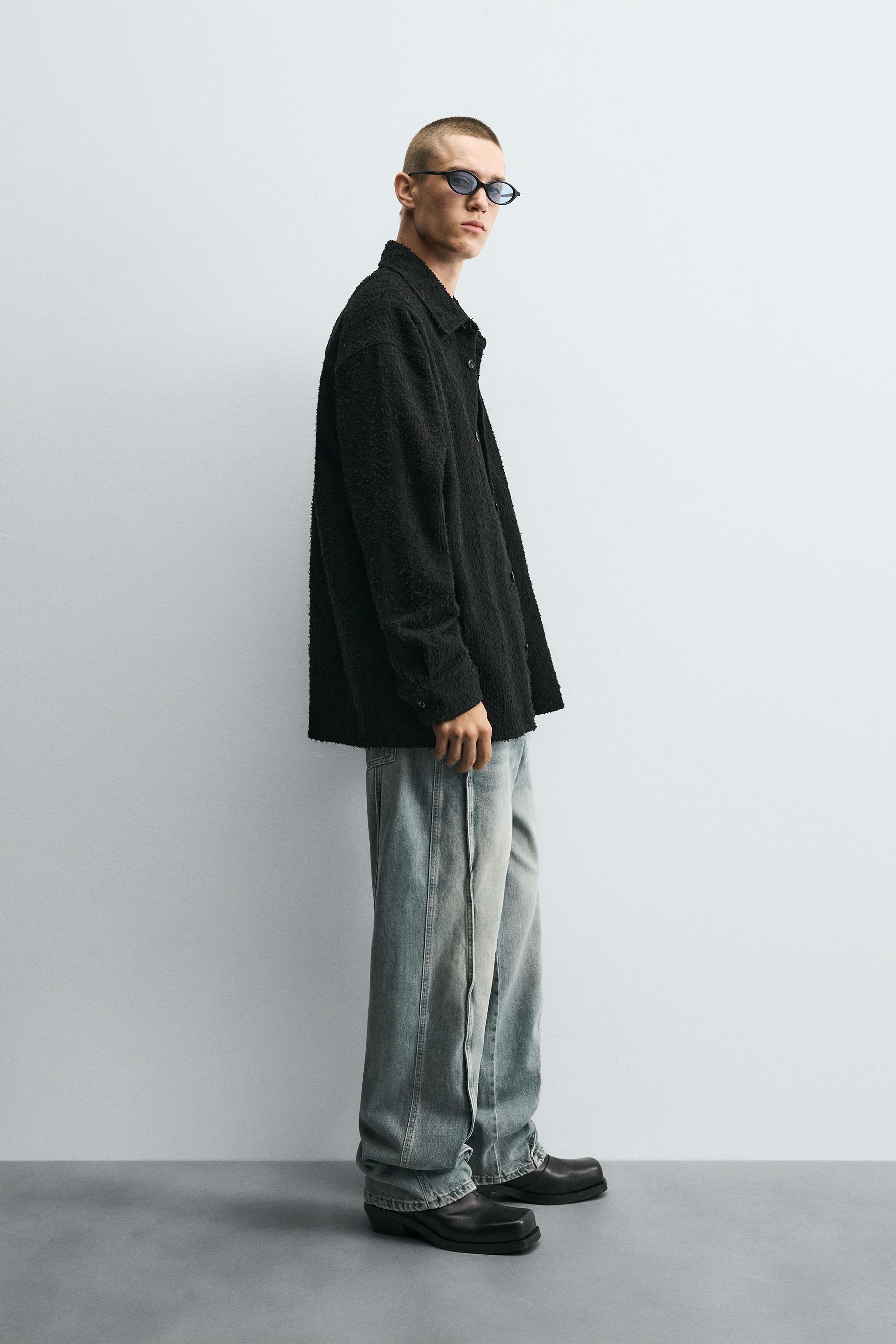 BAGGY FIT JEANS WITH SEAMS