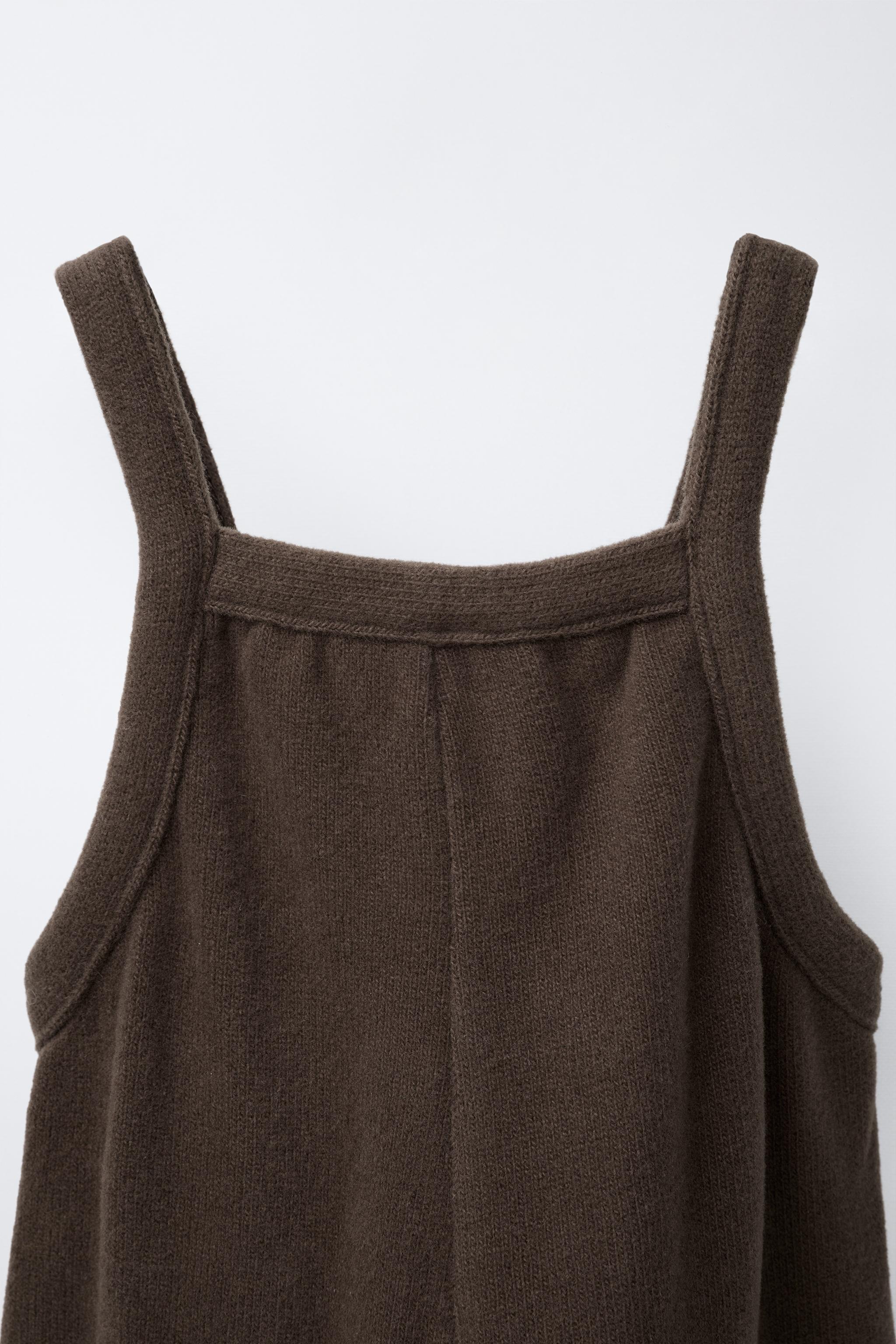 ソフトタッチ ロングオーバーオール - ブラウン | ZARA Japan / 日本