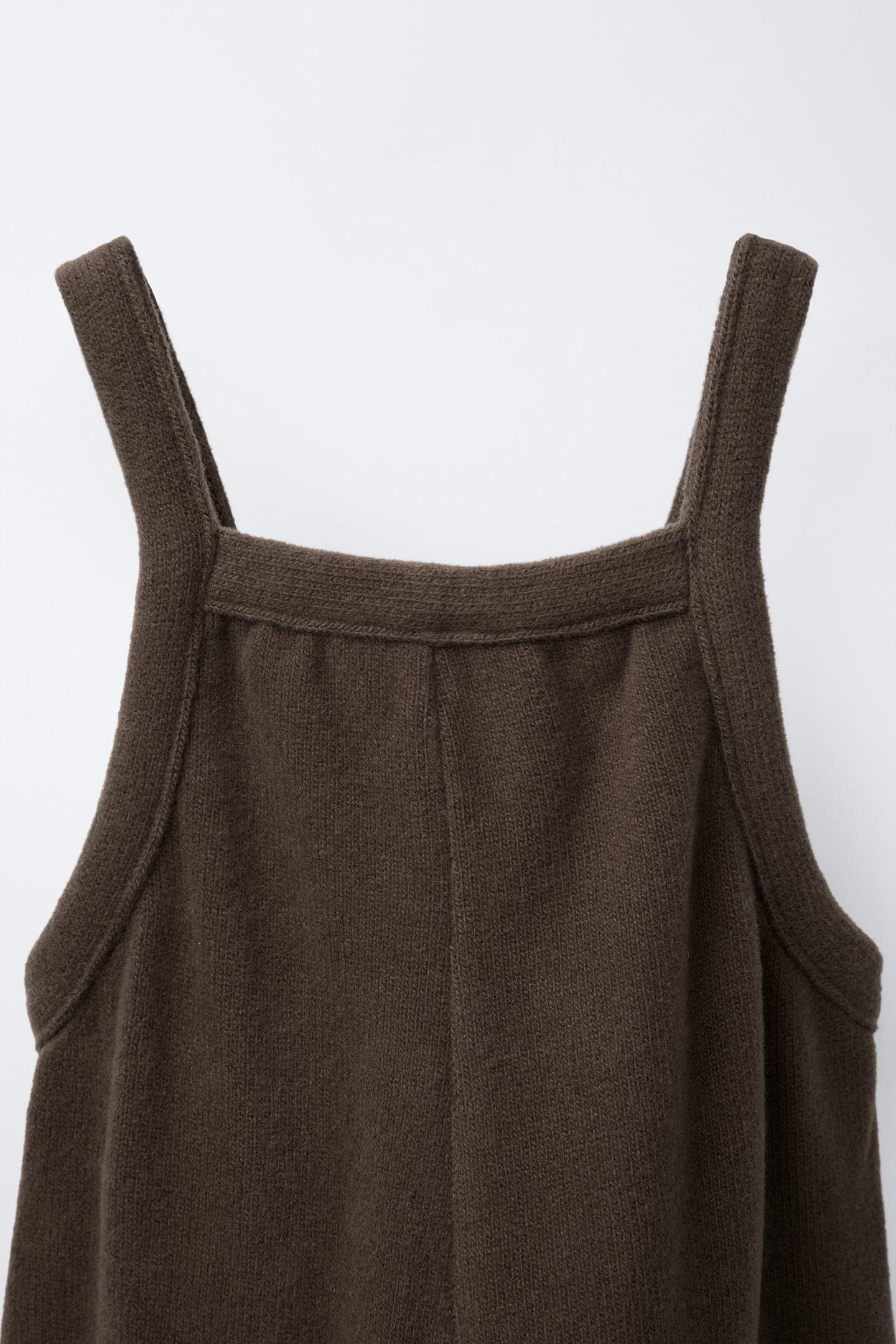 Детский комбинезон Zara Soft Touch Long Overalls, цвет: Коричневый — фото 4