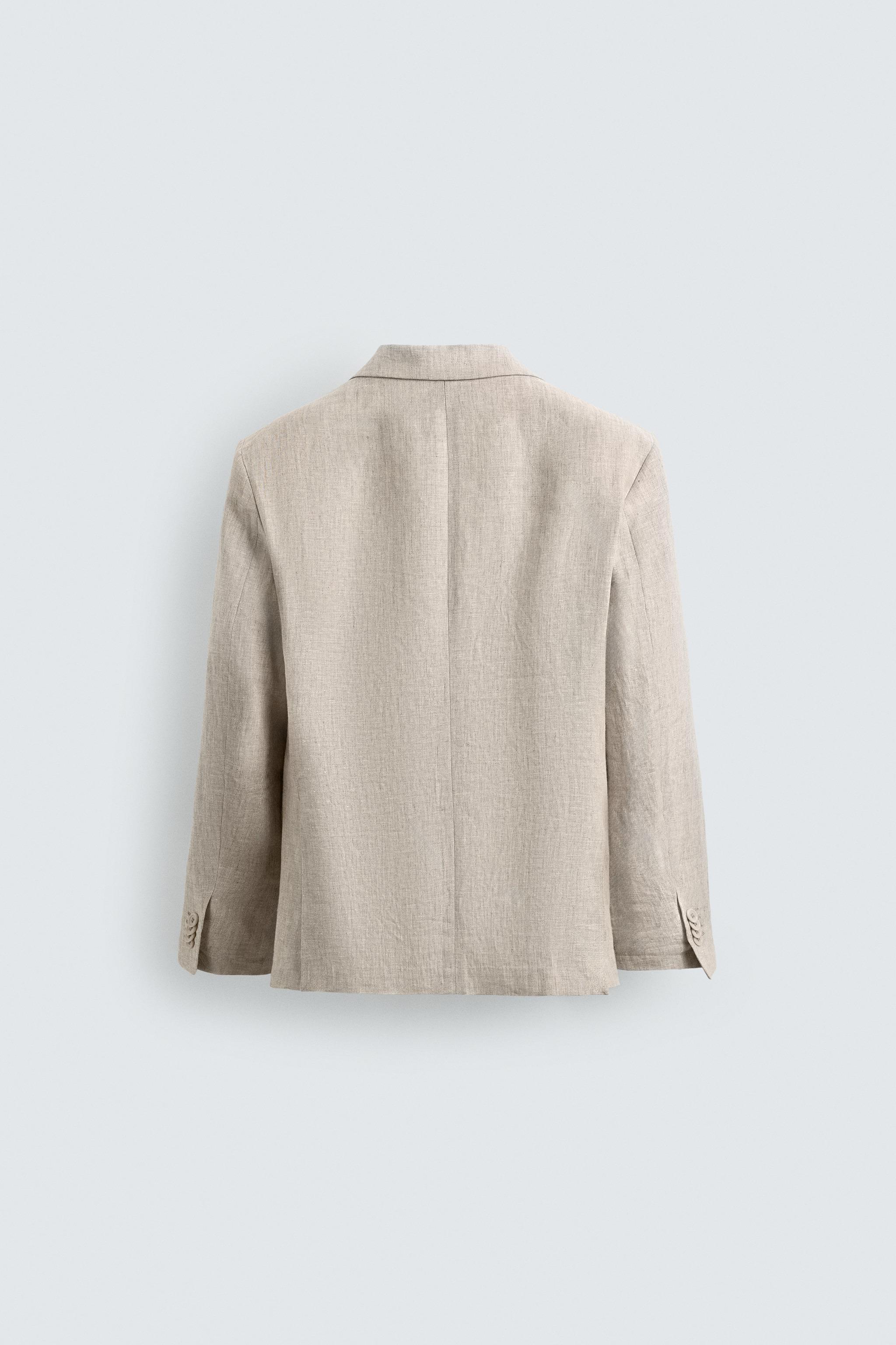 100% LINEN SUIT BLAZER