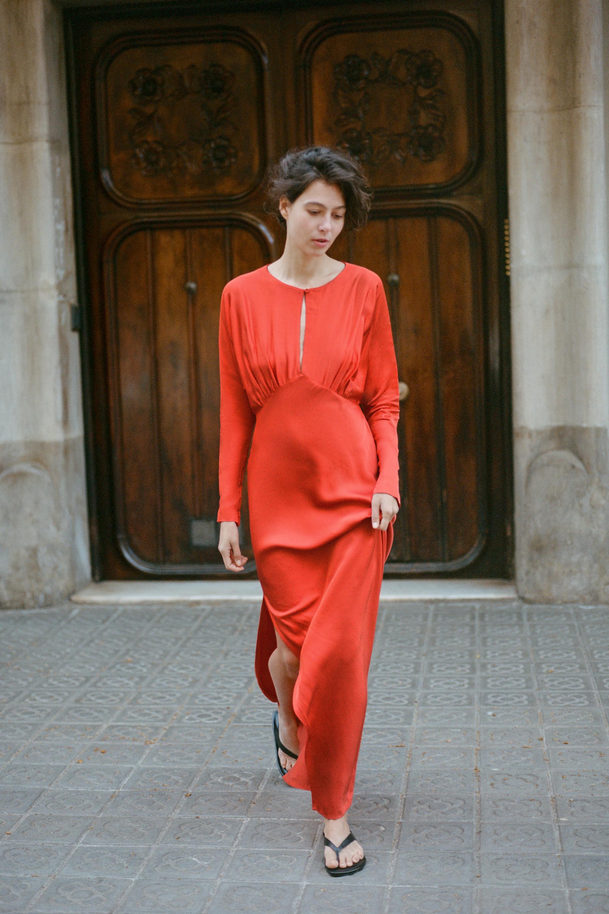 レディースオレンジドレスワンピース | ZARA 日本
