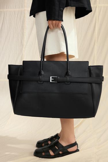 Zara 腰帶手提包 - 黑色