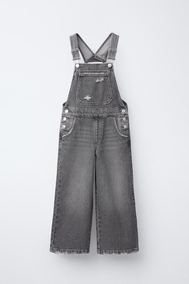 LANGE JEANS-LATZHOSE - Grau von Zara - Bild 0