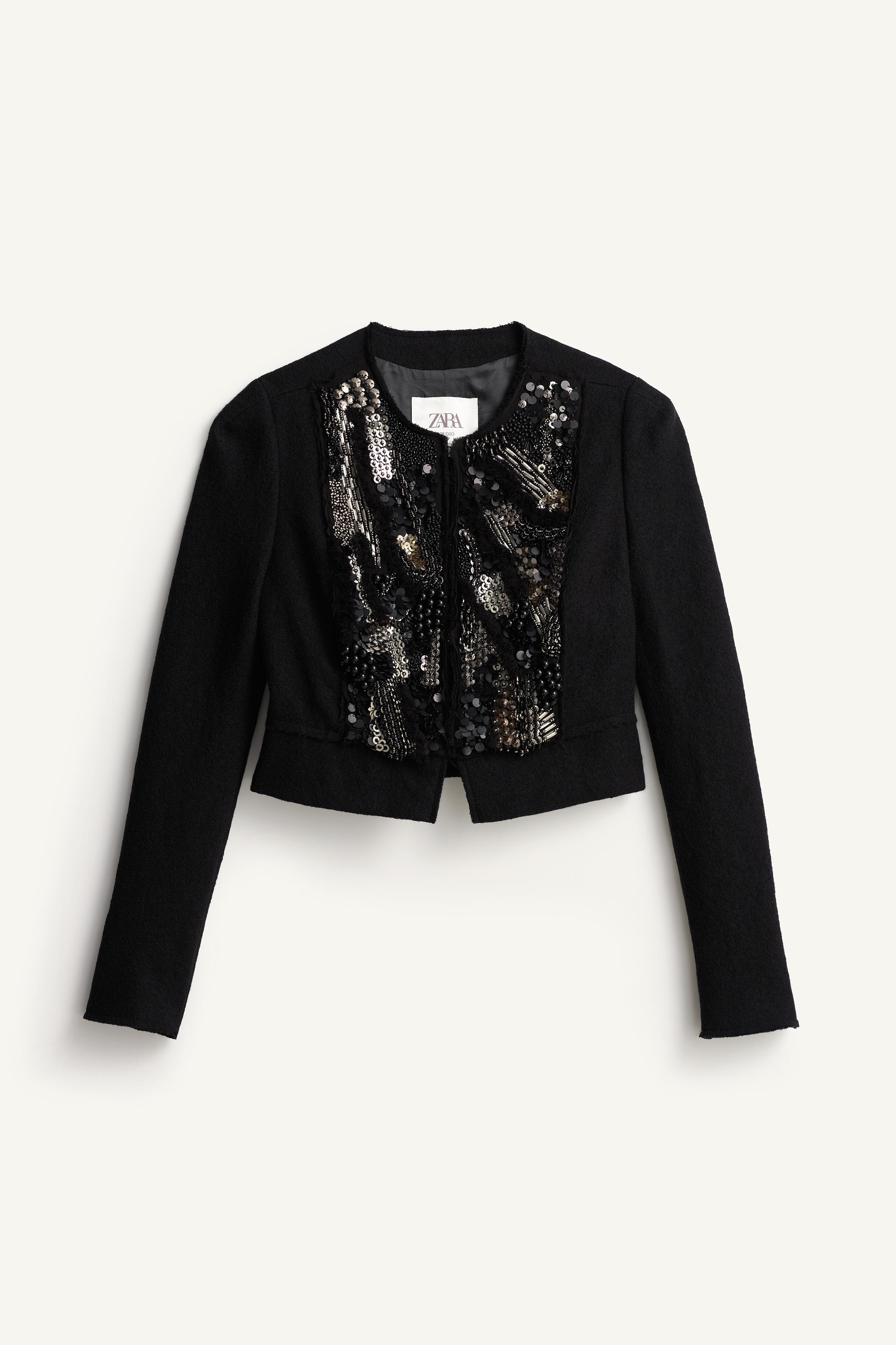 Limited Edition 100% Wool Beaded Jacket by Zara