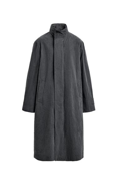 AARON LEVINE X ZARA ウォッシュドエフェクト軽量トレンチコートグレーマールZaraのAARON LEVINE X ZARA ウォッシュドエフェクト軽量トレンチコート - グレーマール 