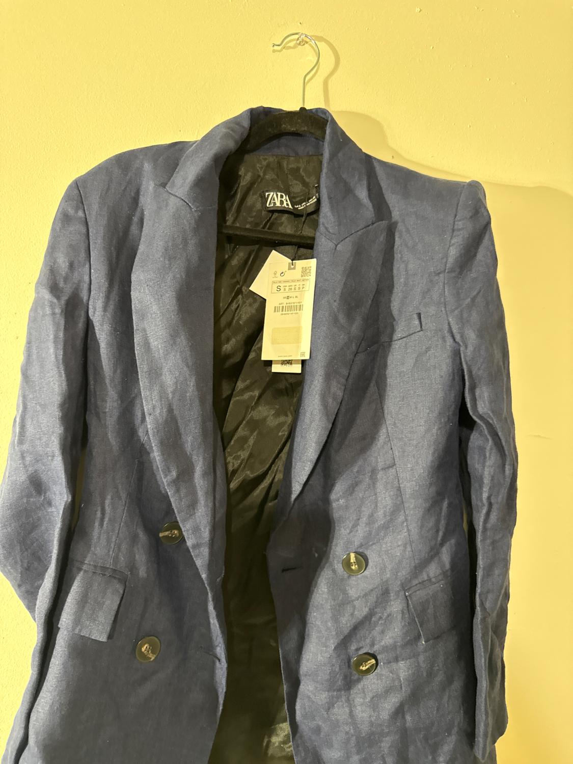 CROSSED LINEN BLAZER - Image 5