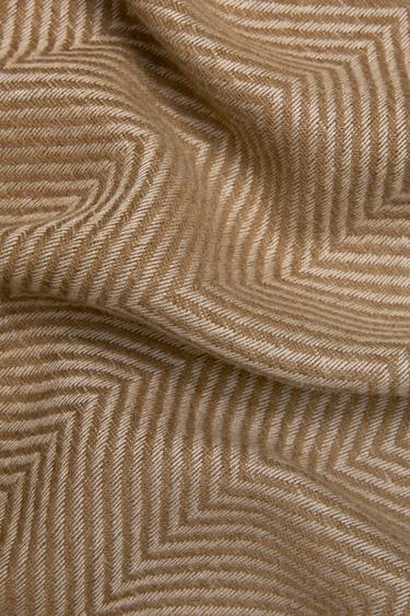 HERRINGBONE THROW - Sand by Zara
