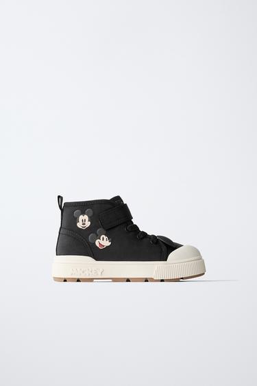 Zara MICKEY MOUSE © DISNEY HIGH TOP SNEAKERS - Black