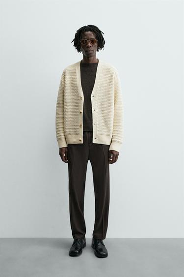 PANTALÓN CINTURA JOGGER REGULAR FIT - Chocolate de Zara - Imagen 0