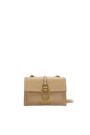 SHOULDER BAG WITH METAL BUCKLE