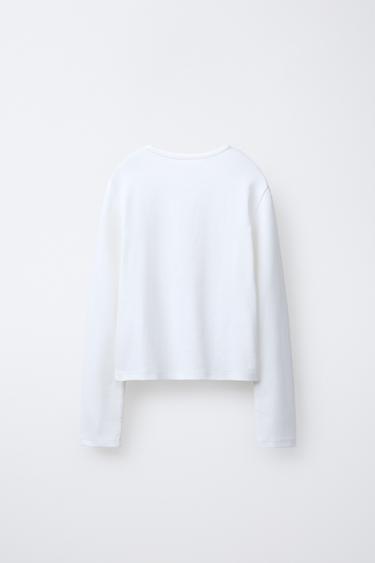 T-SHIRT À INSCRIPTION COWGIRL - Blanc de Zara - Image 1