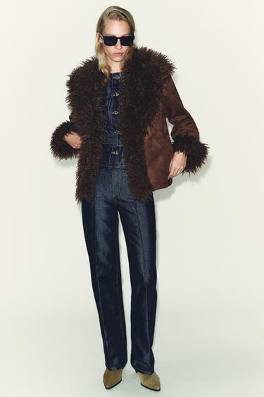 ДЖИНСИ Z1975 STRAIGHT З СЕРЕДНЬОЮ ПОСАДКОЮ ТА ЗІ СТРІЛКАМИ - Блакитний Zara - Зображення 0