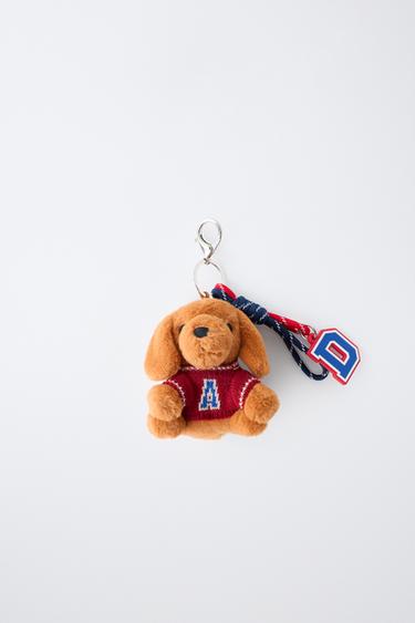 Zara DOG PENDANT KEYCHAIN - Caramel