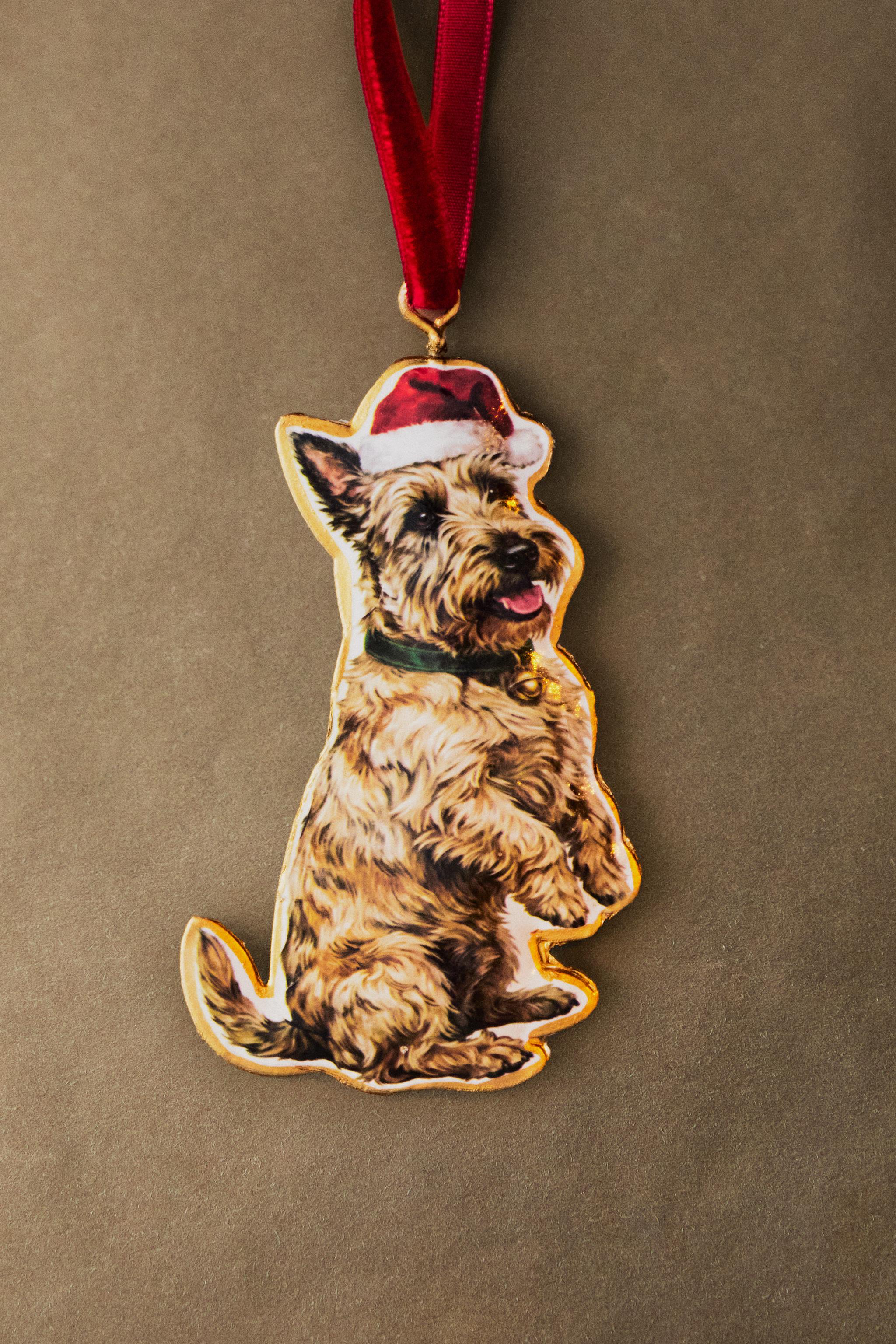 TERRIER DOG CHRISTMAS TREE DECORATION