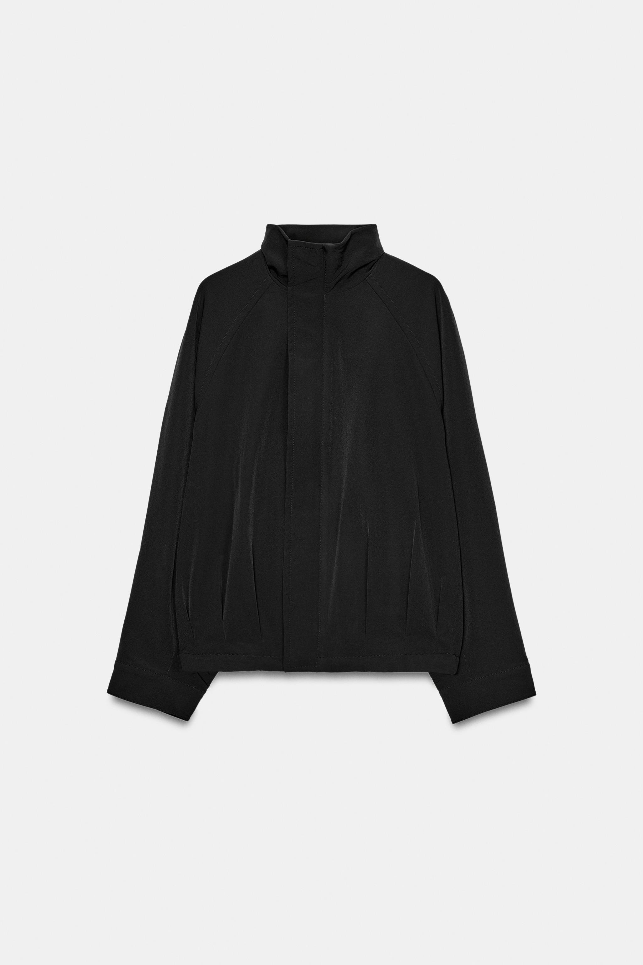 OVERSIZED ZIPPER BOMBER JACKET