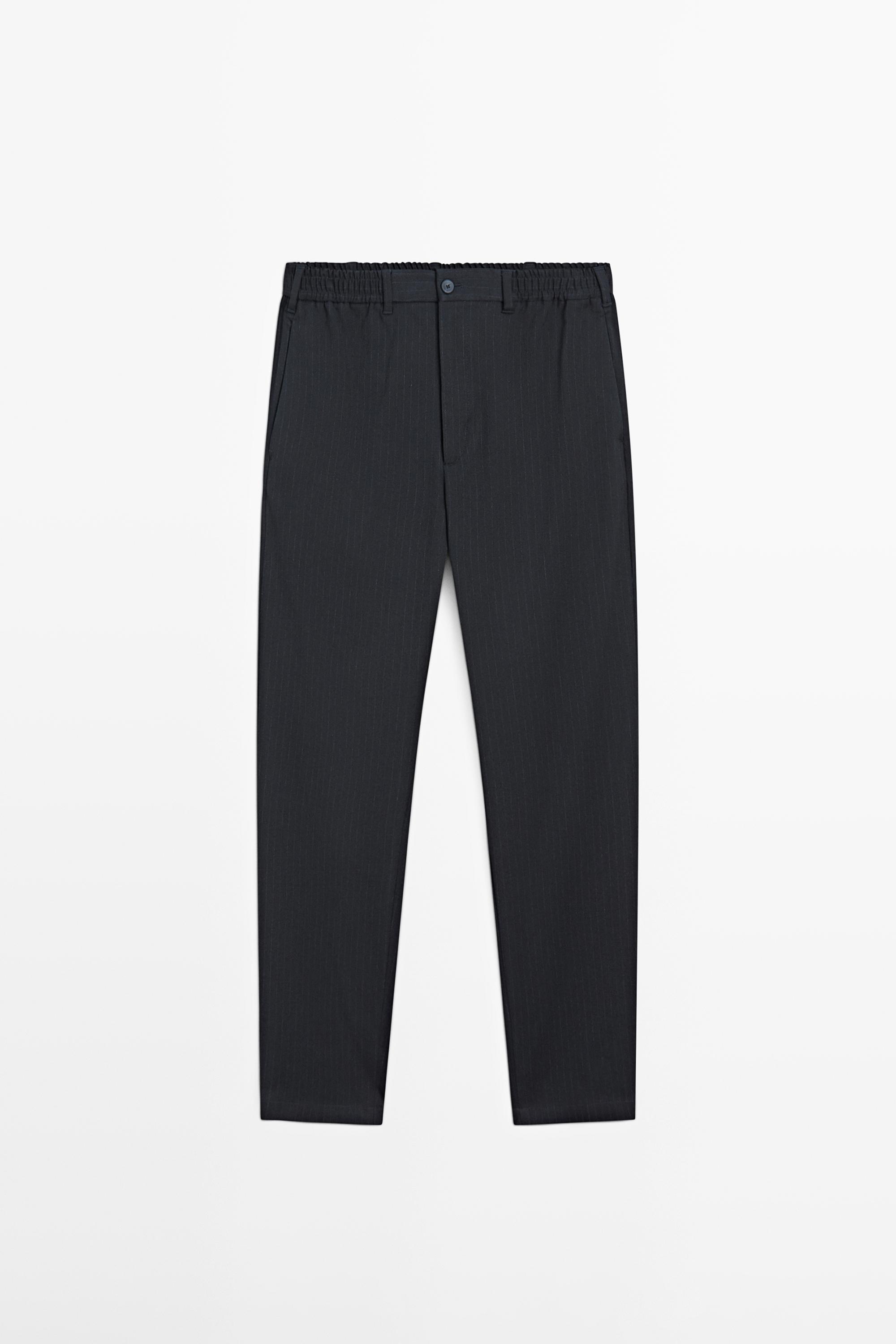Striped jogger fit trousers