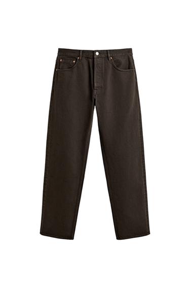 JEANS STRAIGHT FIT - Zara 브라운