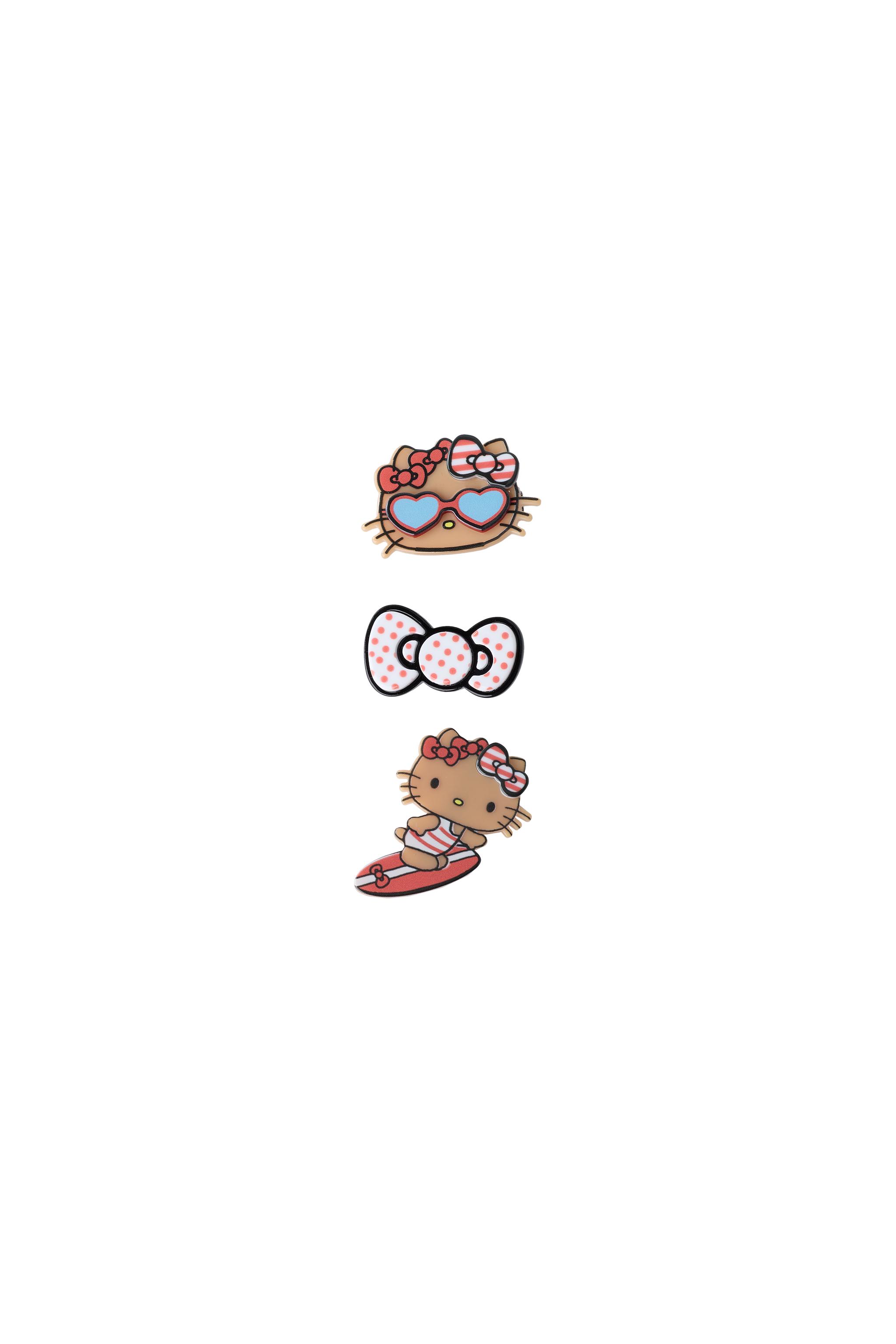 SANRIO ハローキティ ヘアクリップ 3個セット - レッド | ZARA Japan
