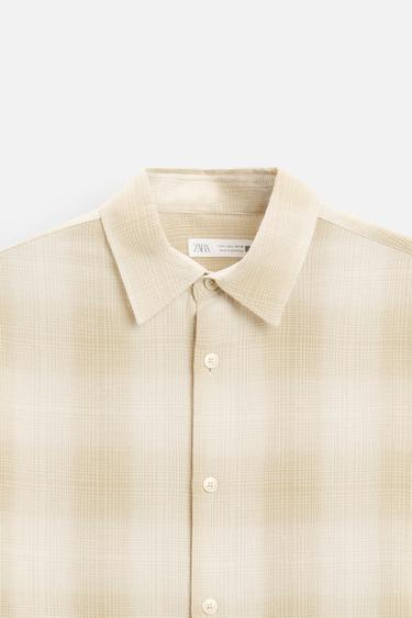 CHECK SHIRT - Beige by Zara - Image 7