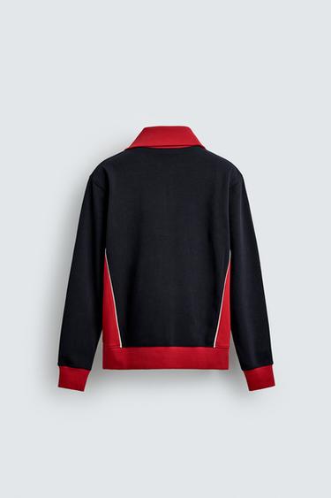 VESTE COLOR BLOCK RÉTRO - Bleu marine de Zara - Image 7