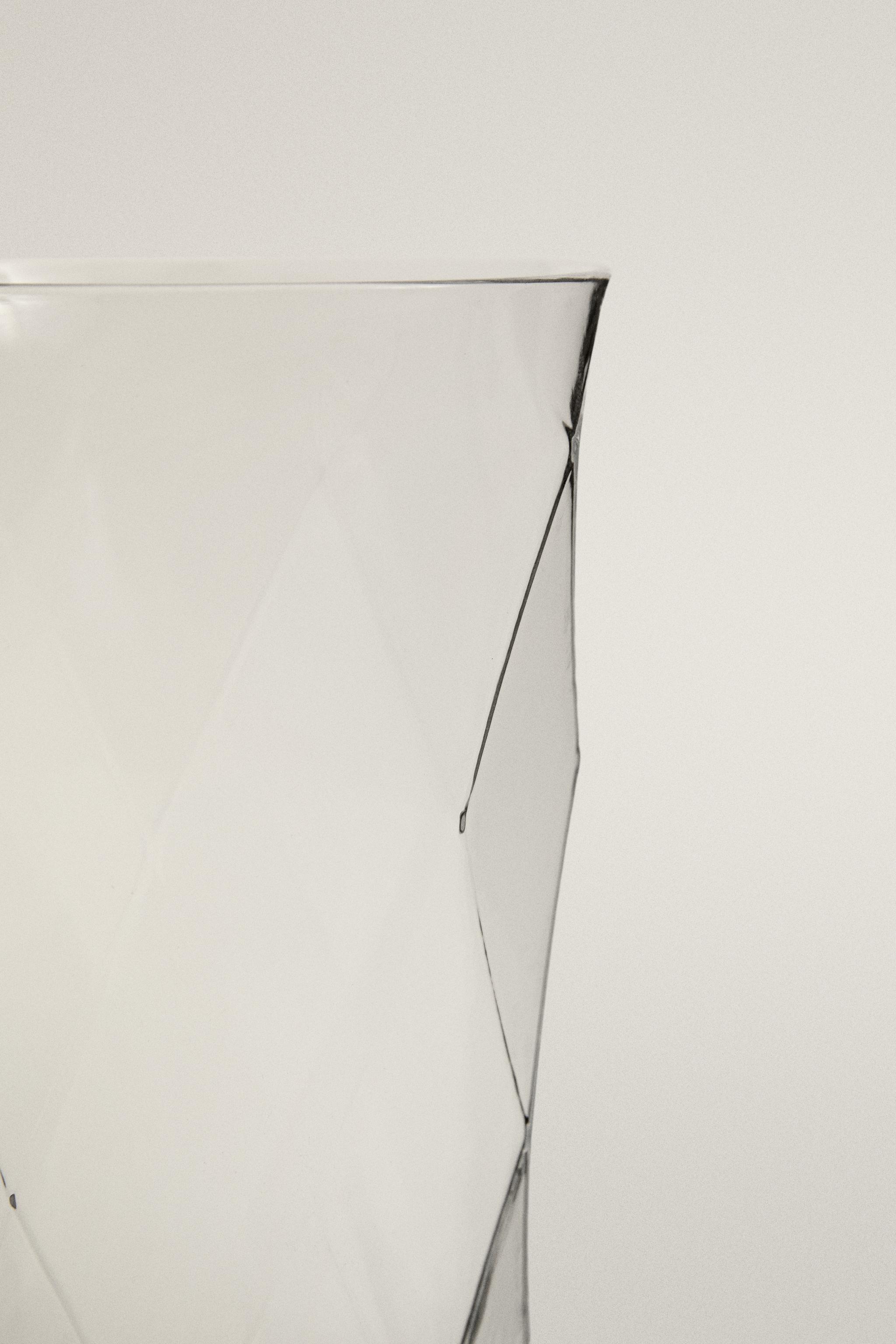 TALL DECORATIVE GLASS VASE