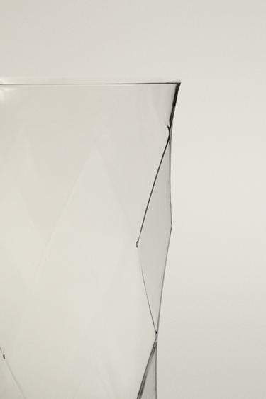 VASE DÉCORATIF HAUT EN VERRE - Transparent de Zara - Image 2