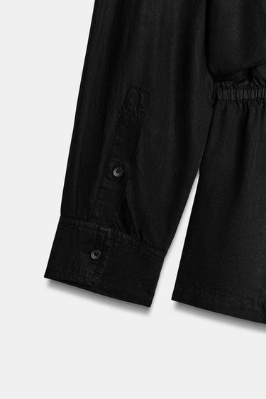 LYOCELL PLAYSUIT - Black by Zara - Image 7
