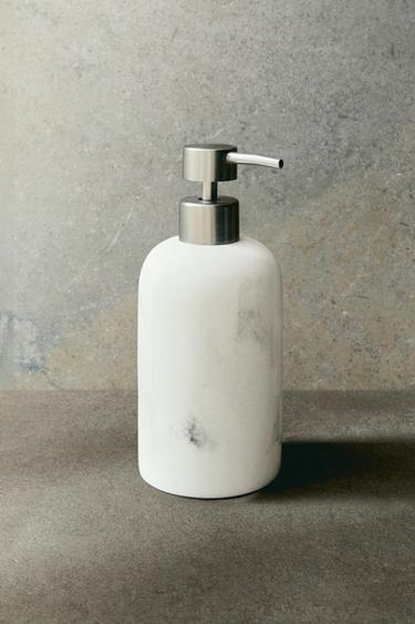 MARBLE-EFFECT SOAP DISPENSER - Grey by Zara - Image 5