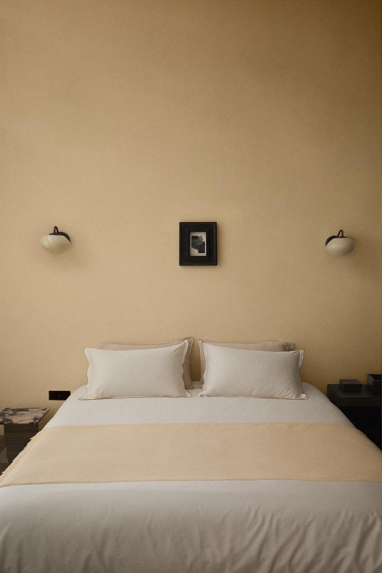 SATEEN OVERLOCK DUVET COVER — Pink