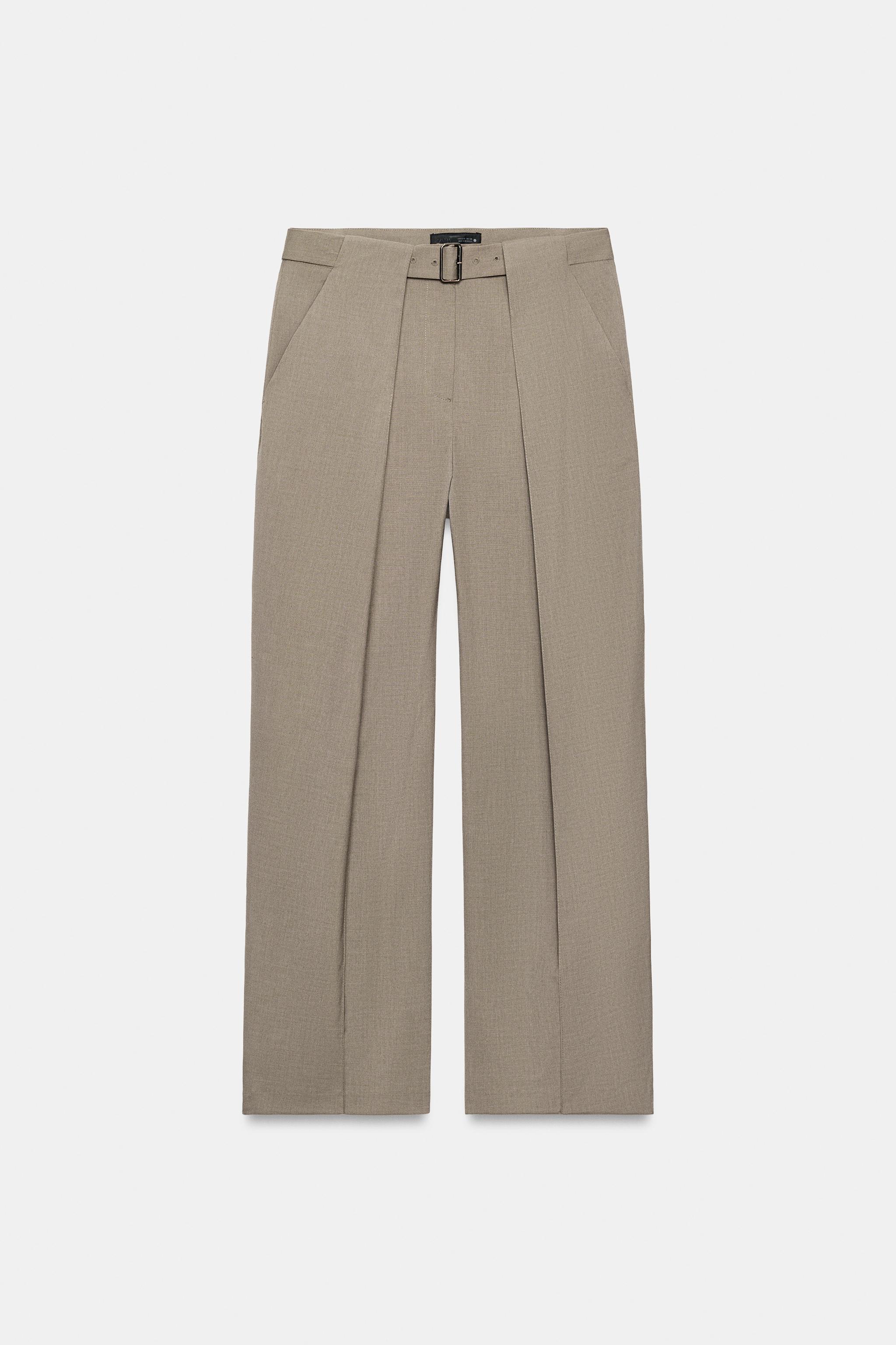 PLEATED BELTED PANTS ZW COLLECTION