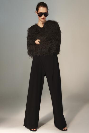 CHAQUETA EFECTO PELO - Marrón de Zara