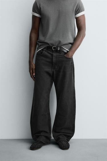 ДЖИНСЫ BAGGY FIT — ЧЕРНЫЙ от Zara