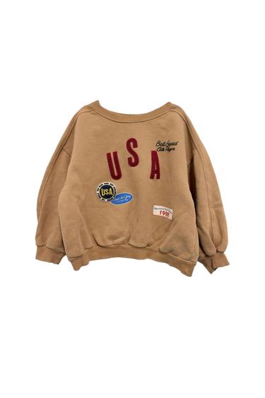 USA PATCH PRINT SWEATSHIRT