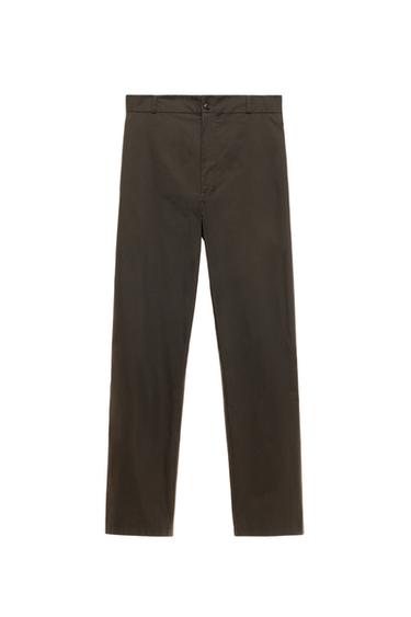 CALÇA TÉCNICA COM CINTURA JOGGER - Marrom da Zara