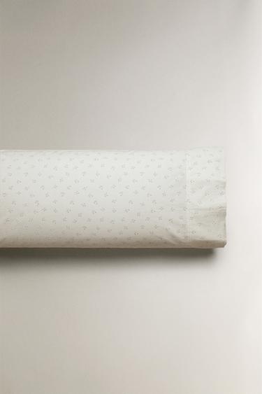 TAIE D’OREILLER ENFANT COTON MINIFLEUR - Bleuté de Zara - Image 3
