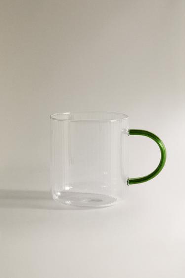 Zara BOROSILICATE GLASS MUG - Green