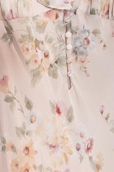 ROBE MIDI À FLEURS - unique de Zara - Image 7