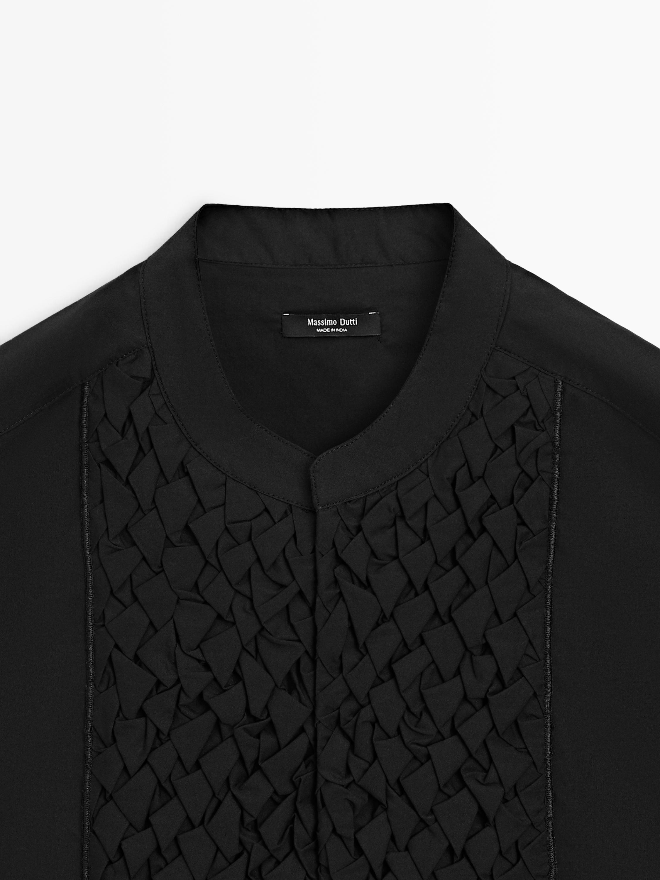 Veste sans manches en coton à plastron