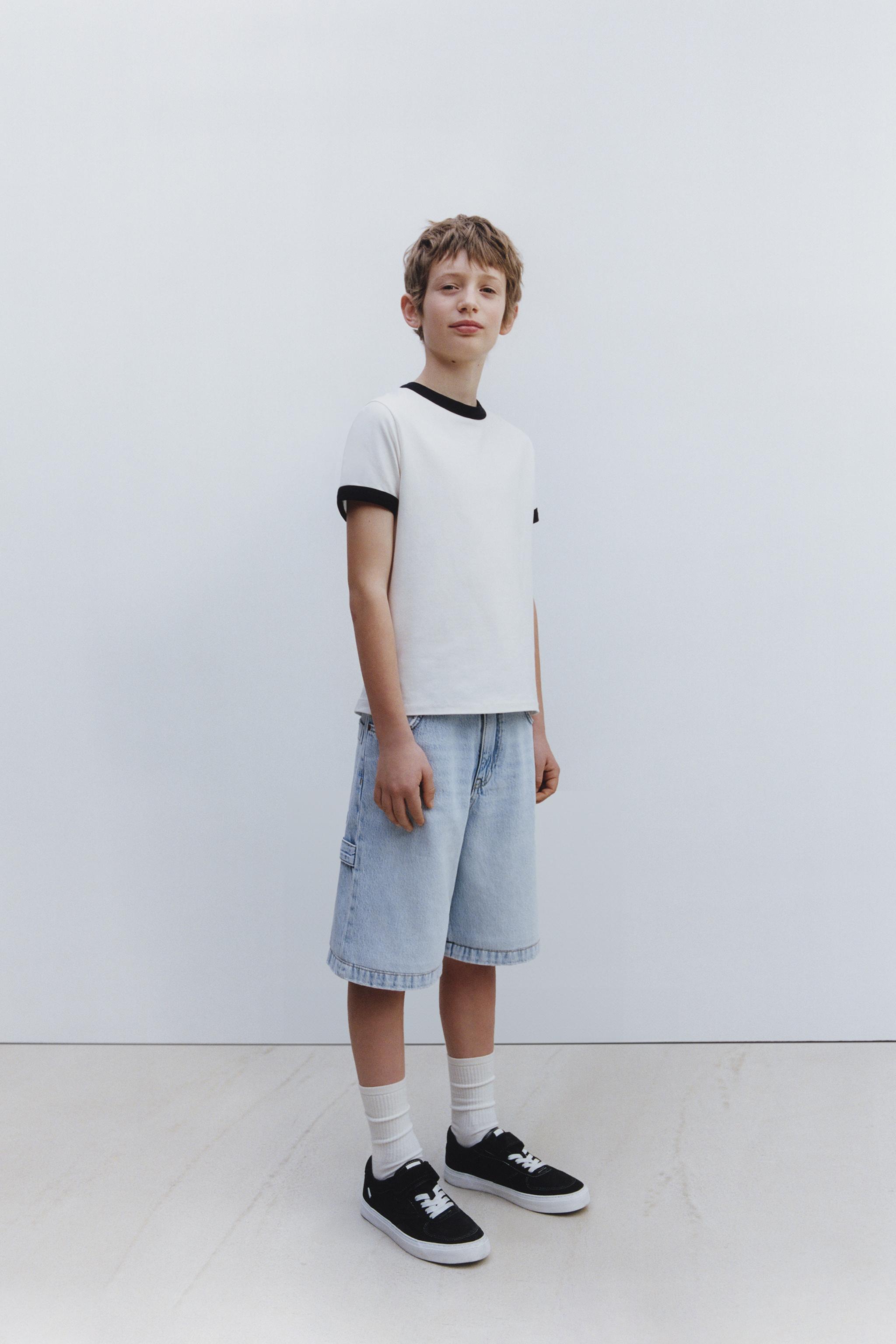 DENIM CARPENTER BERMUDA SHORTS - Light blue | ZARA United