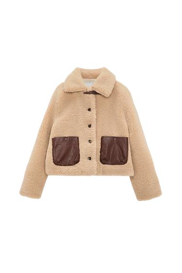 FAUX SHEARLING JACKET