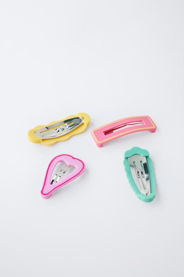 4-PACK OF SHAPED HAIR CLIPS - Multicoloured by Zara - Image 1