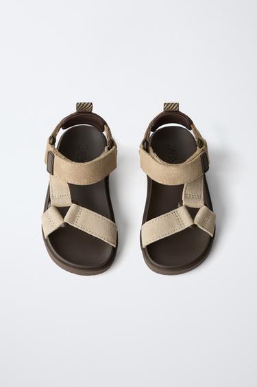 LEATHER TECHNICAL SANDALS - Sand Brown by Zara - Image 3