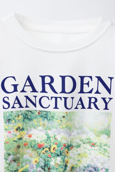 T-SHIRT À IMPRIMÉ PHOTOGRAPHIQUE - Blanc de Zara - Image 2
