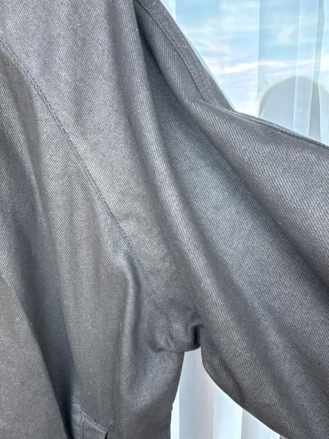 TRF OVERSIZE DENIM COATED TRENCH COAT - Image 6