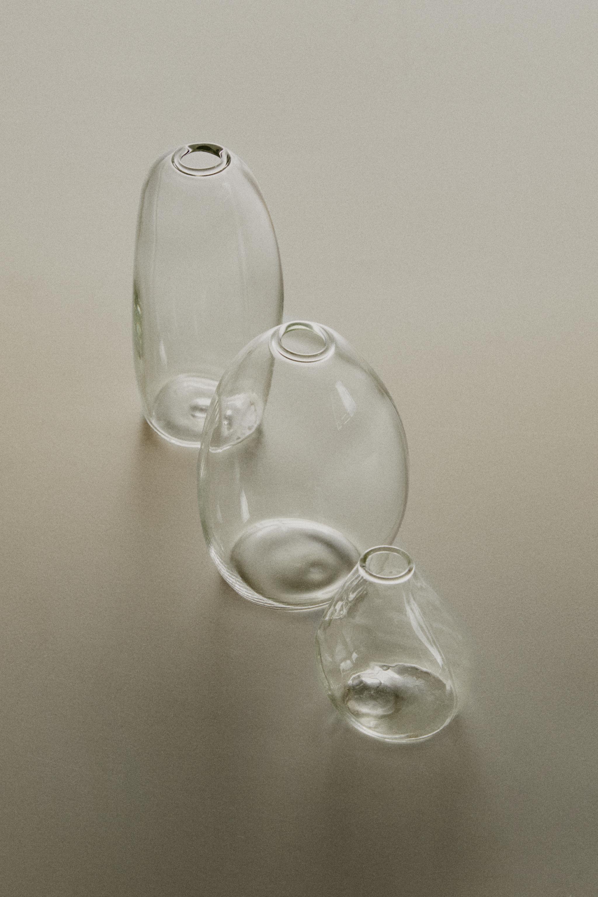 SMALL IRREGULAR GLASS VASE